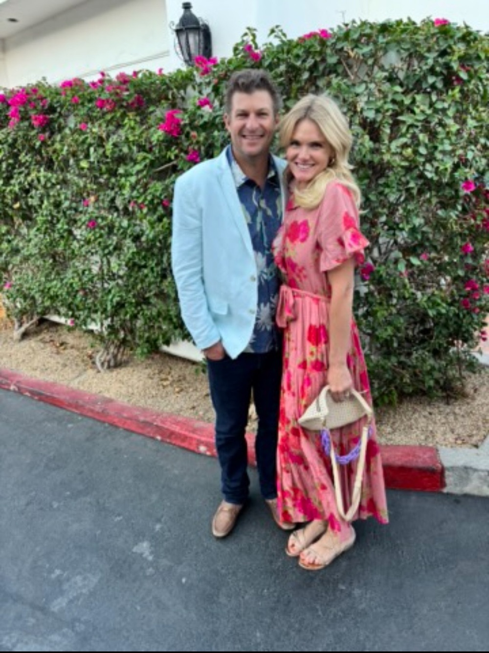 Millie Resort and Travel; Floral Pink Maxi Dress with Tie Waist
